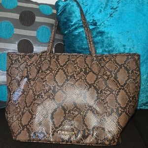Steve Madden Faux Snakeskin Tote
